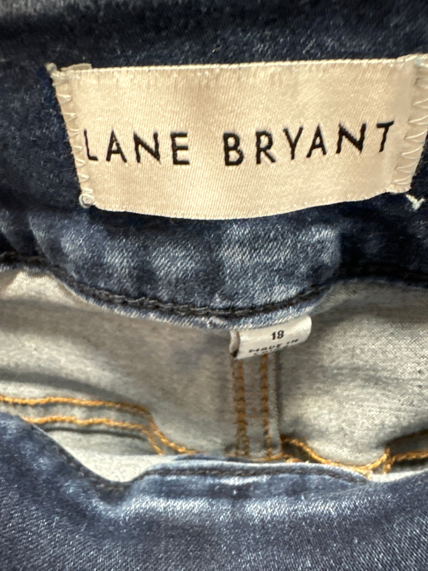 Jeans Straight By Lane Bryant In Blue, Size: 18