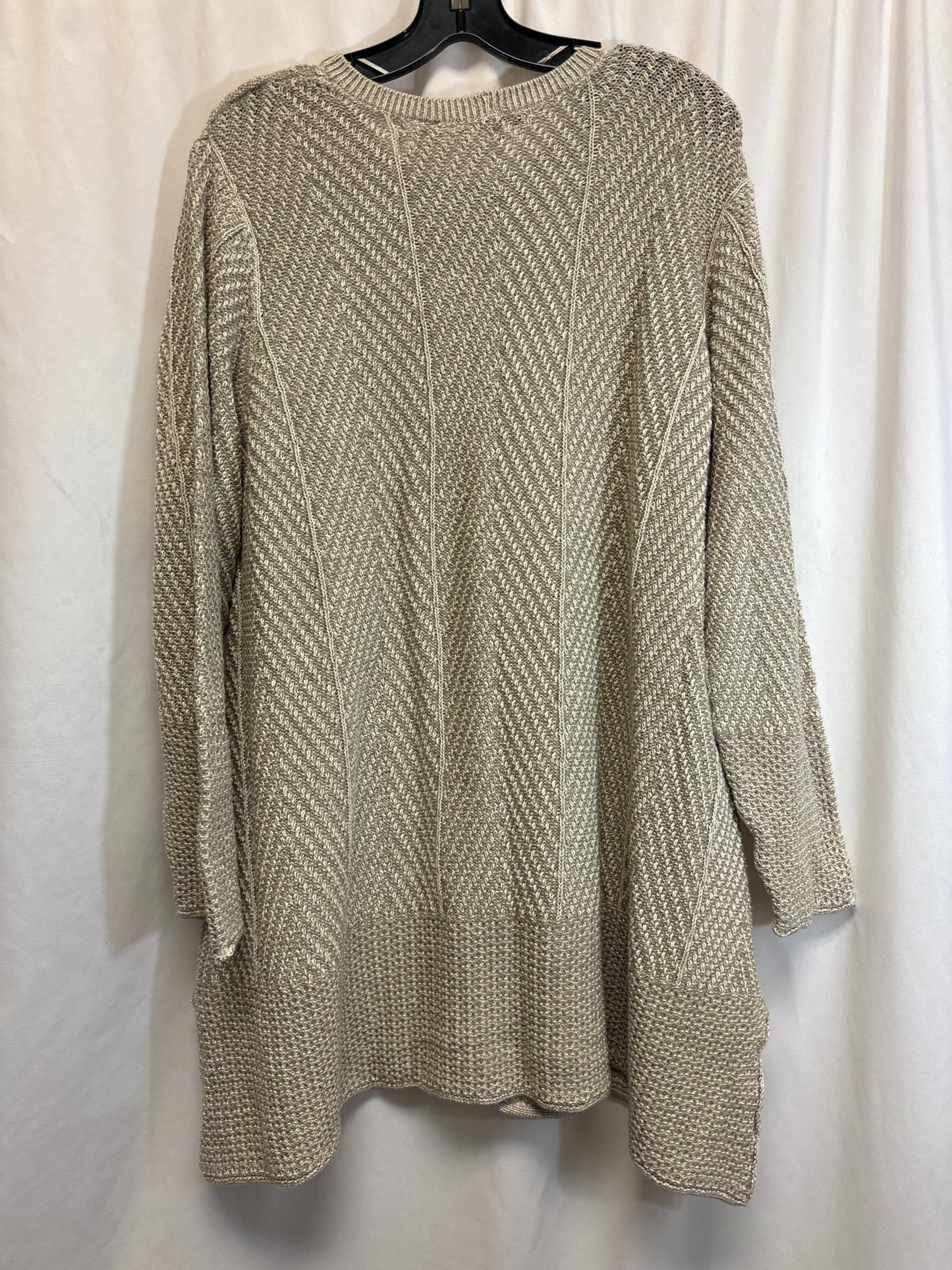 Sweater By Eight Eight Eight In Tan, Size: 2x