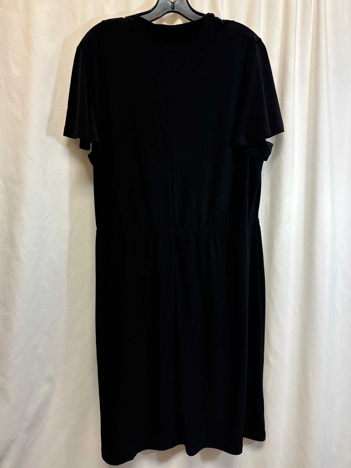 Dress Casual Midi By Lane Bryant In Black, Size: 1x