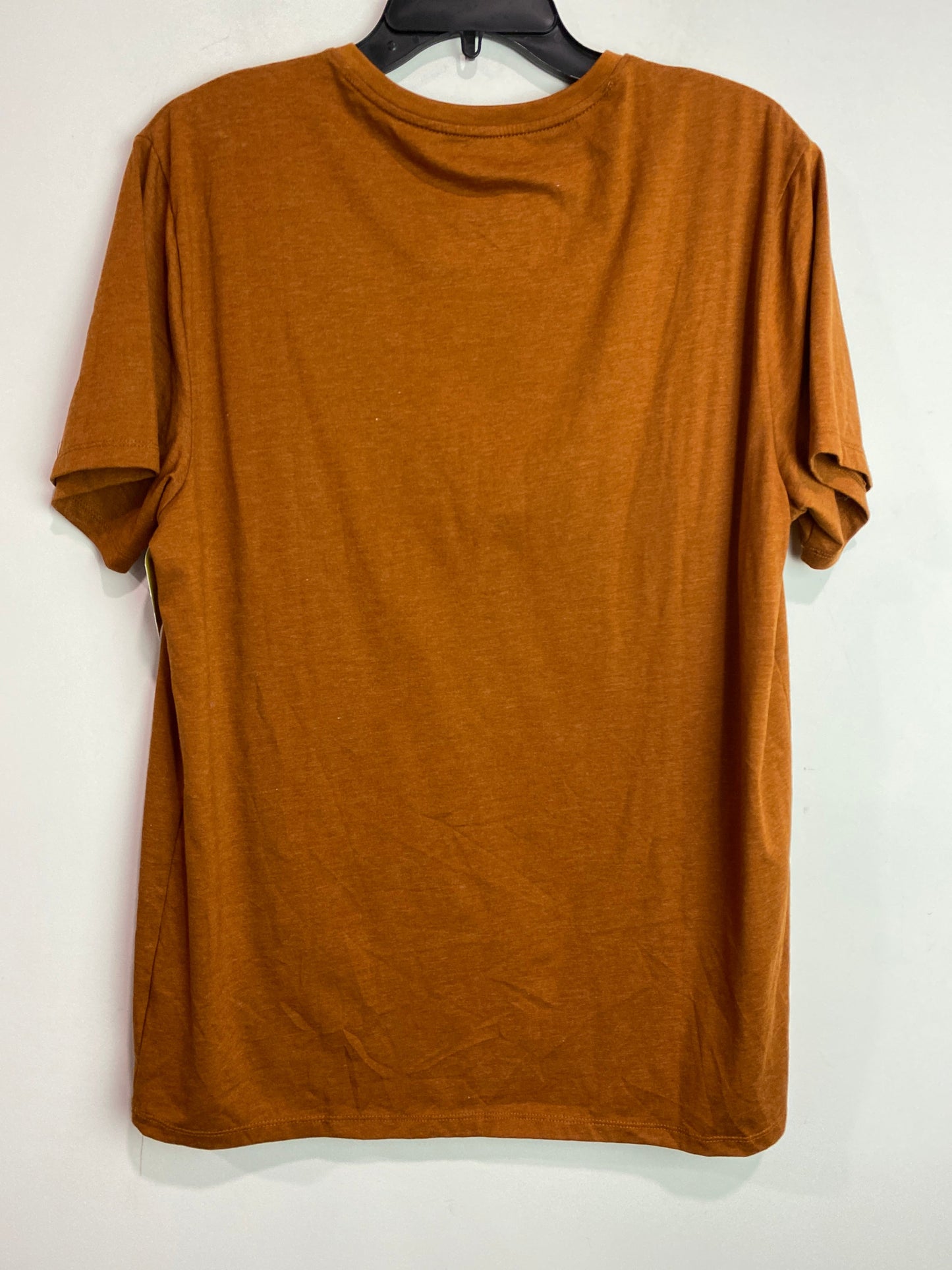 Top Short Sleeve By Apt 9 In Brown, Size: L