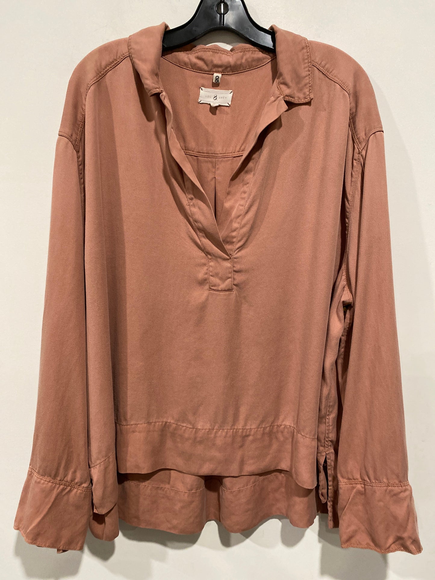 Top Long Sleeve By Lou And Grey In Pink, Size: Xl