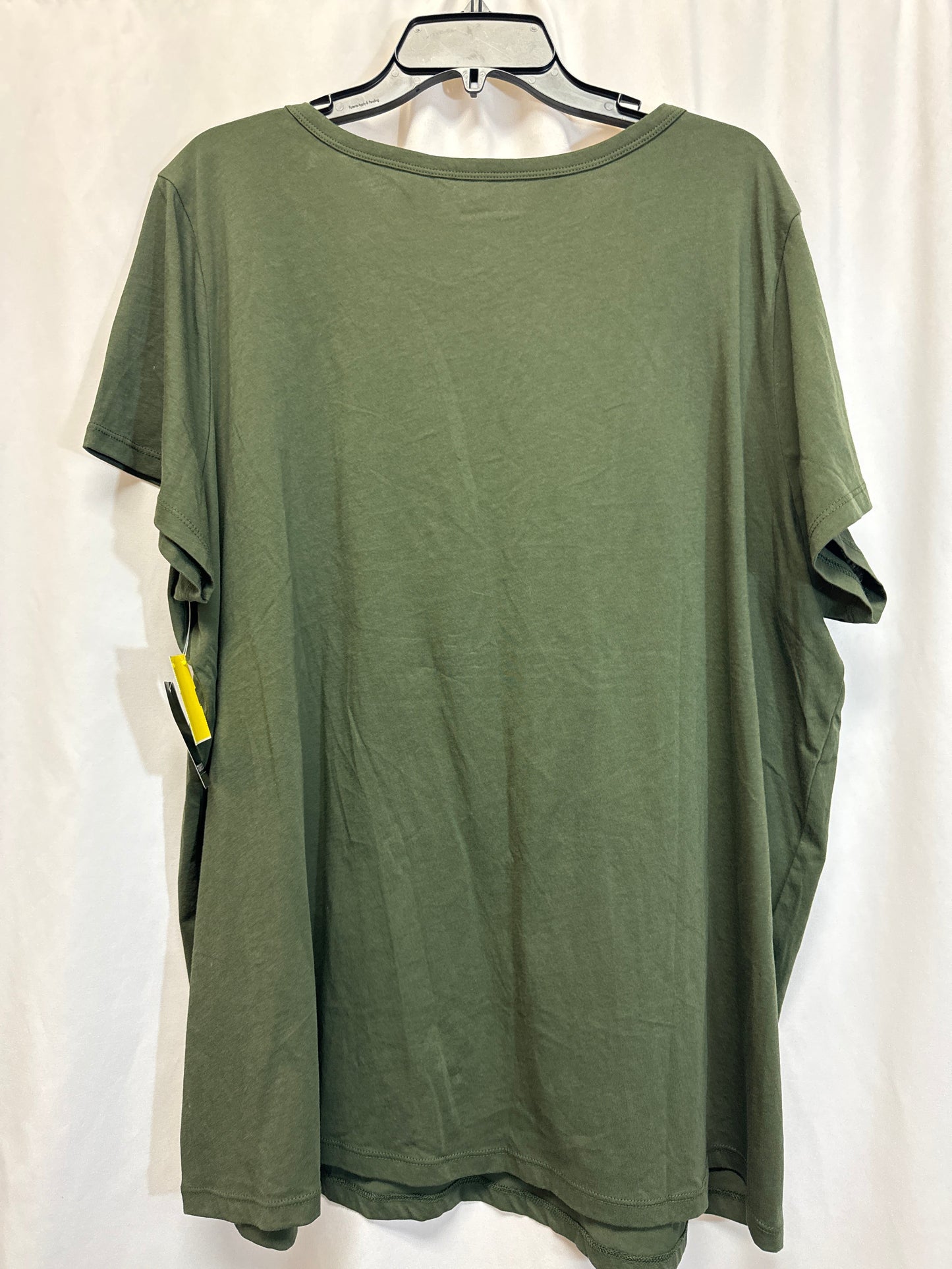 Top Short Sleeve By Torrid In Green, Size: 3x