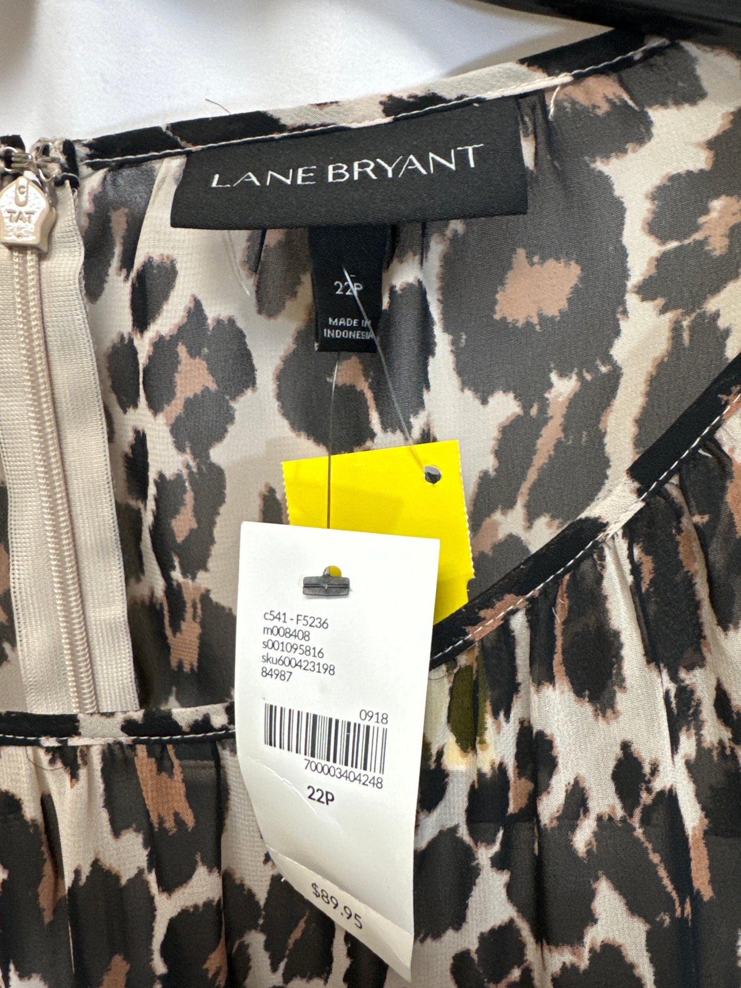 Dress Casual Midi By Lane Bryant In Animal Print, Size: 3x