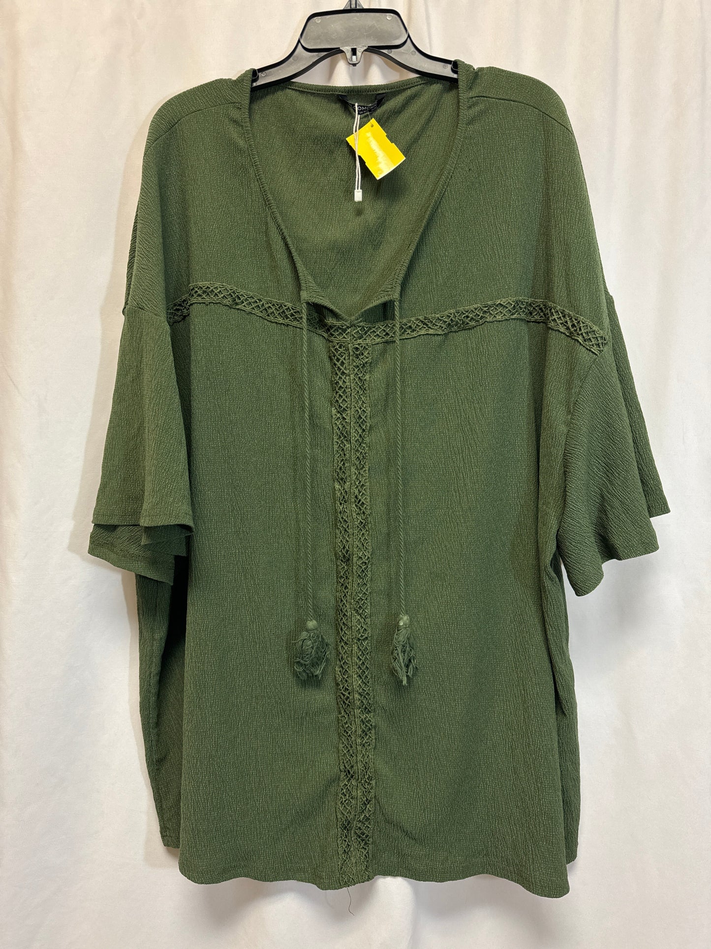 Top Short Sleeve By Clothes Mentor In Green, Size: 4x