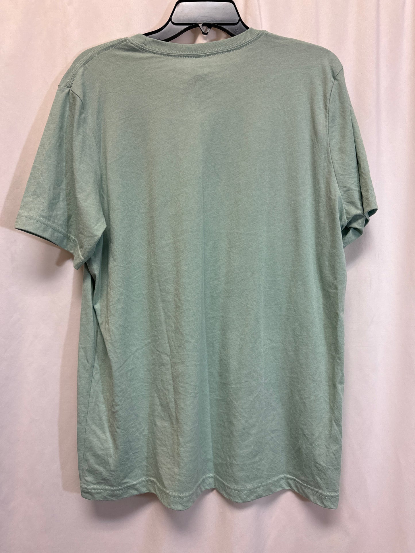 Top Short Sleeve By Bella + Canvas In Green, Size: Xl