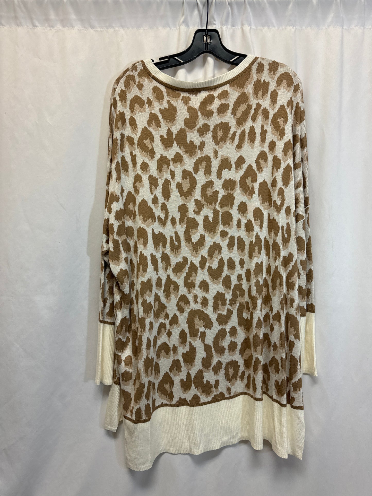 Sweater By Wonderly In Animal Print, Size: Xl