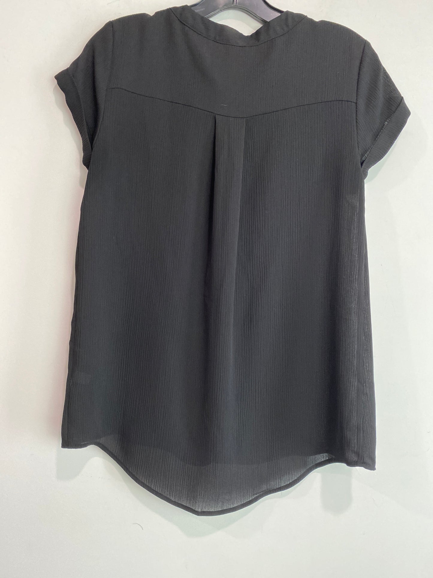 Top Short Sleeve By Simply Vera In Black, Size: Xs