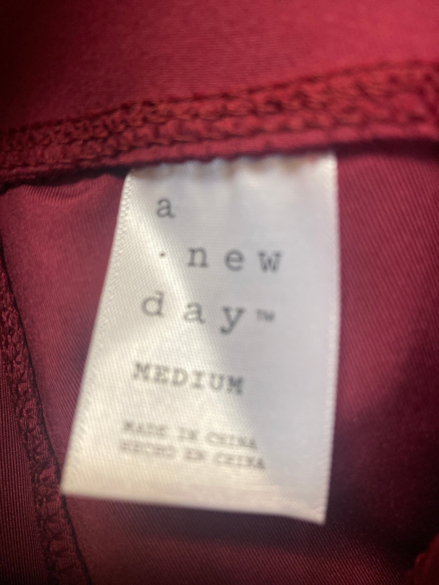 Athletic Leggings By A New Day In Maroon, Size: M