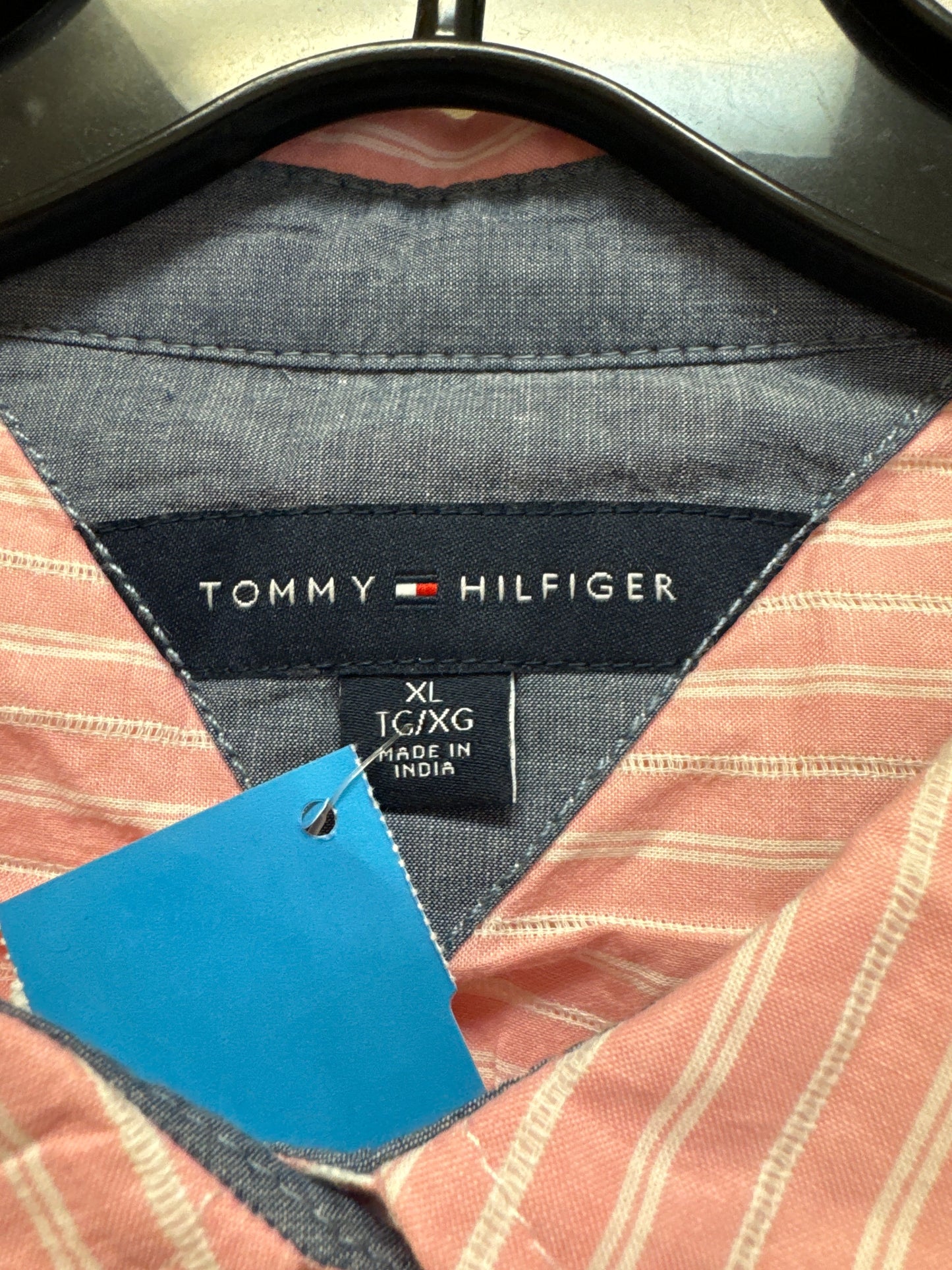 Top Long Sleeve By Tommy Hilfiger In Pink, Size: Xl