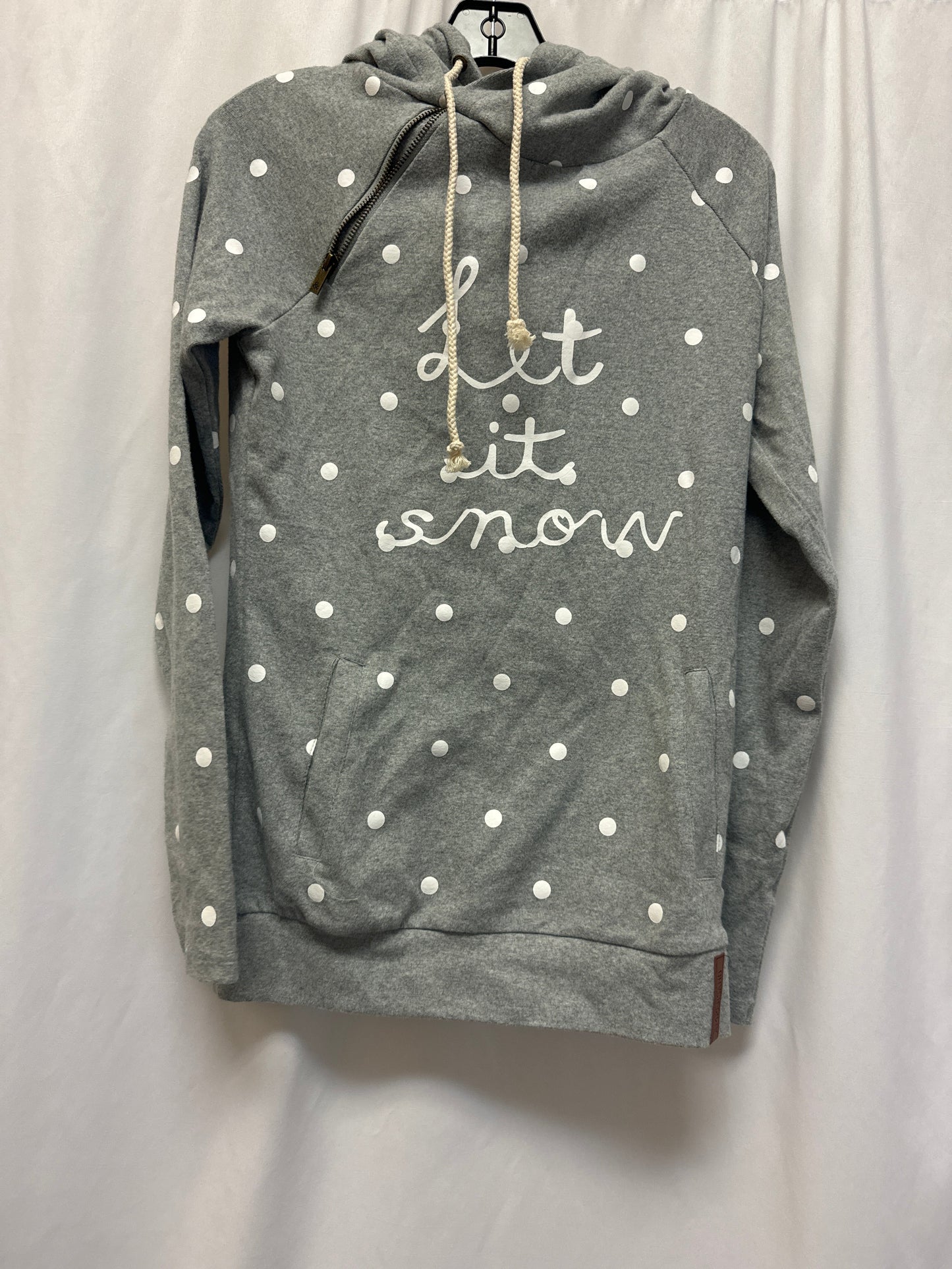 Sweatshirt Hoodie By Clothes Mentor In Grey, Size: Xs