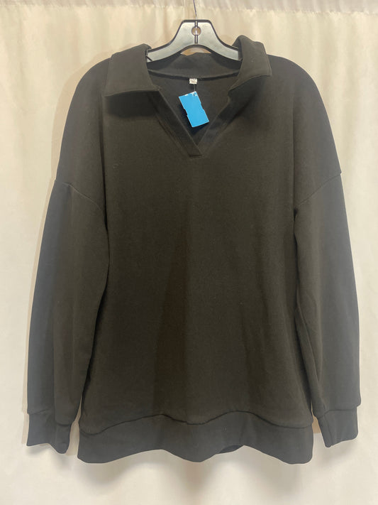 Sweatshirt Crewneck By Clothes Mentor In Black, Size: M