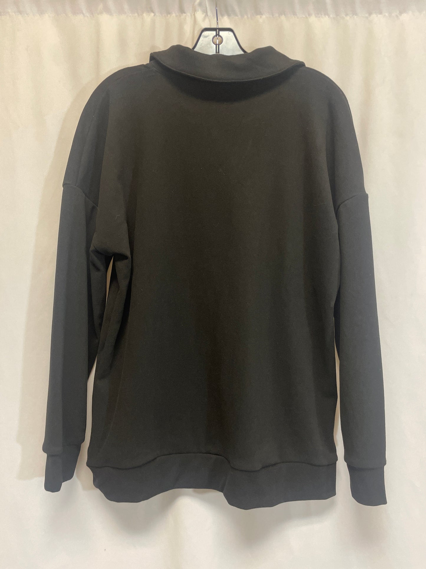 Sweatshirt Crewneck By Clothes Mentor In Black, Size: M