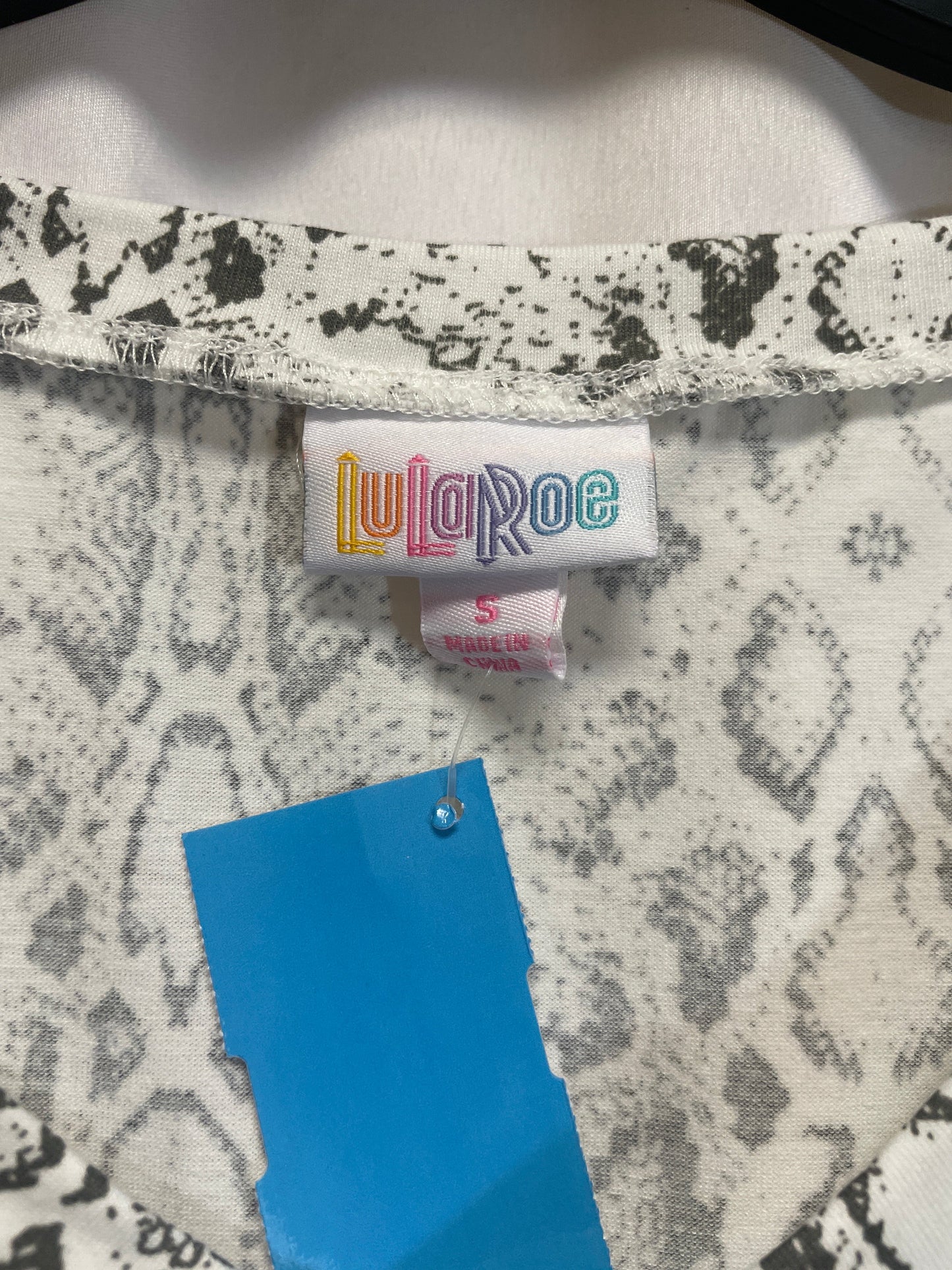 Top Short Sleeve By Lularoe In Animal Print, Size: S