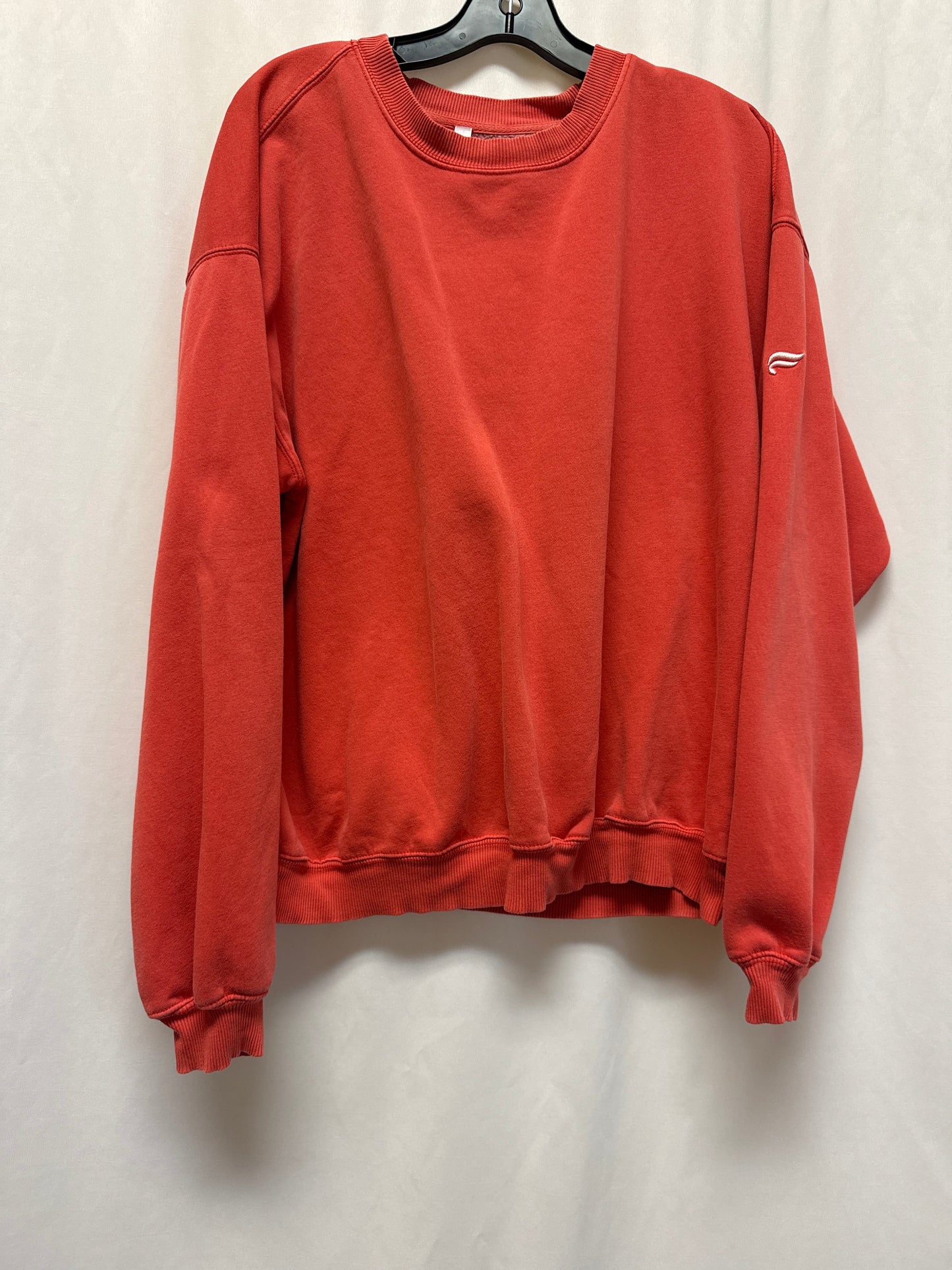 Sweatshirt Crewneck By Fabletics In Coral, Size: Xxl