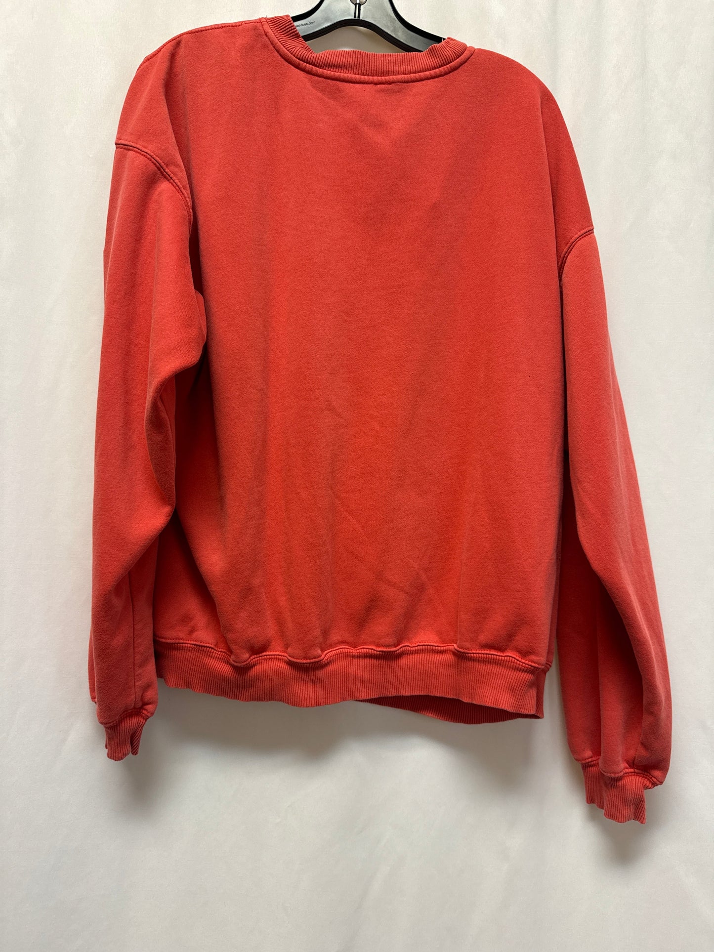 Sweatshirt Crewneck By Fabletics In Coral, Size: Xxl