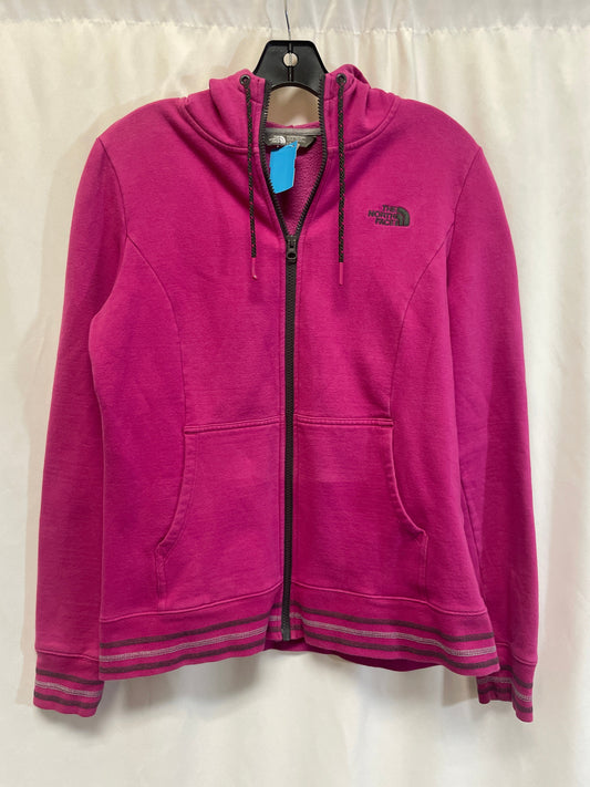 Athletic Sweatshirt Hoodie By The North Face In Pink, Size: L