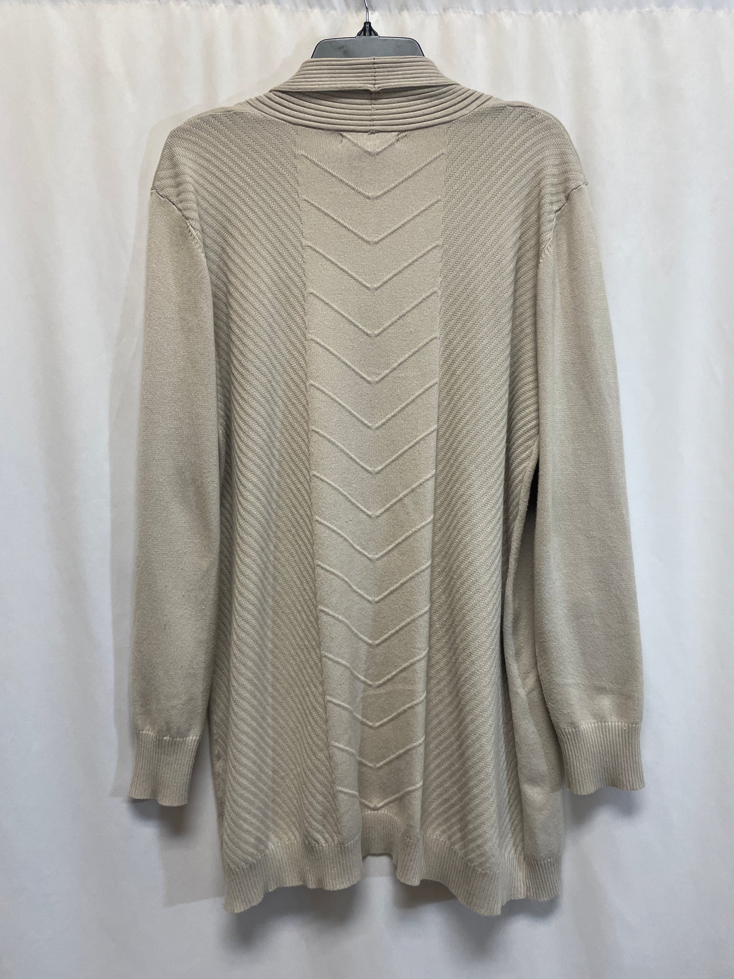 Cardigan By Clothes Mentor In Tan, Size: L