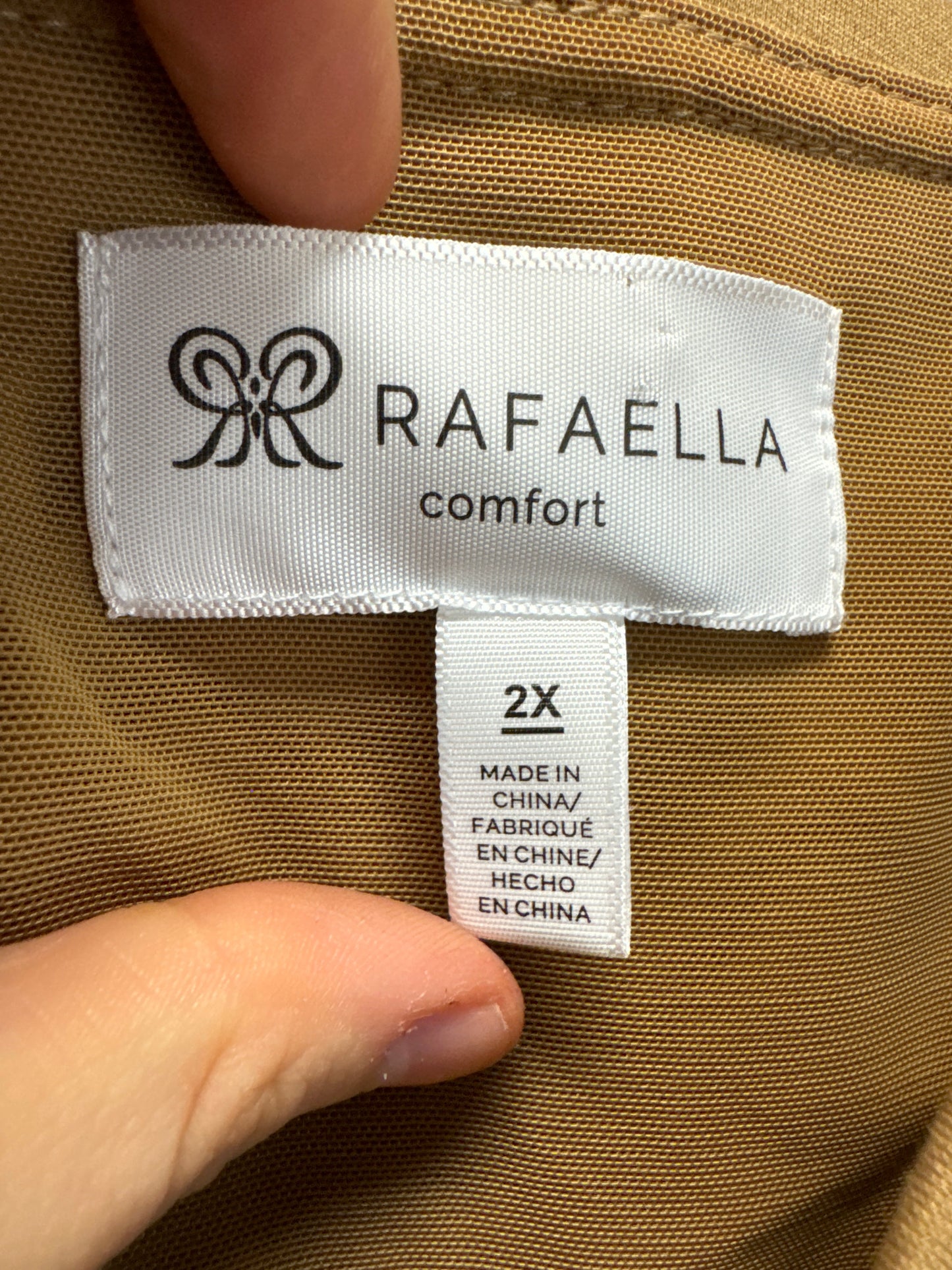 Pants Dress By Rafaella In Tan, Size: 2x