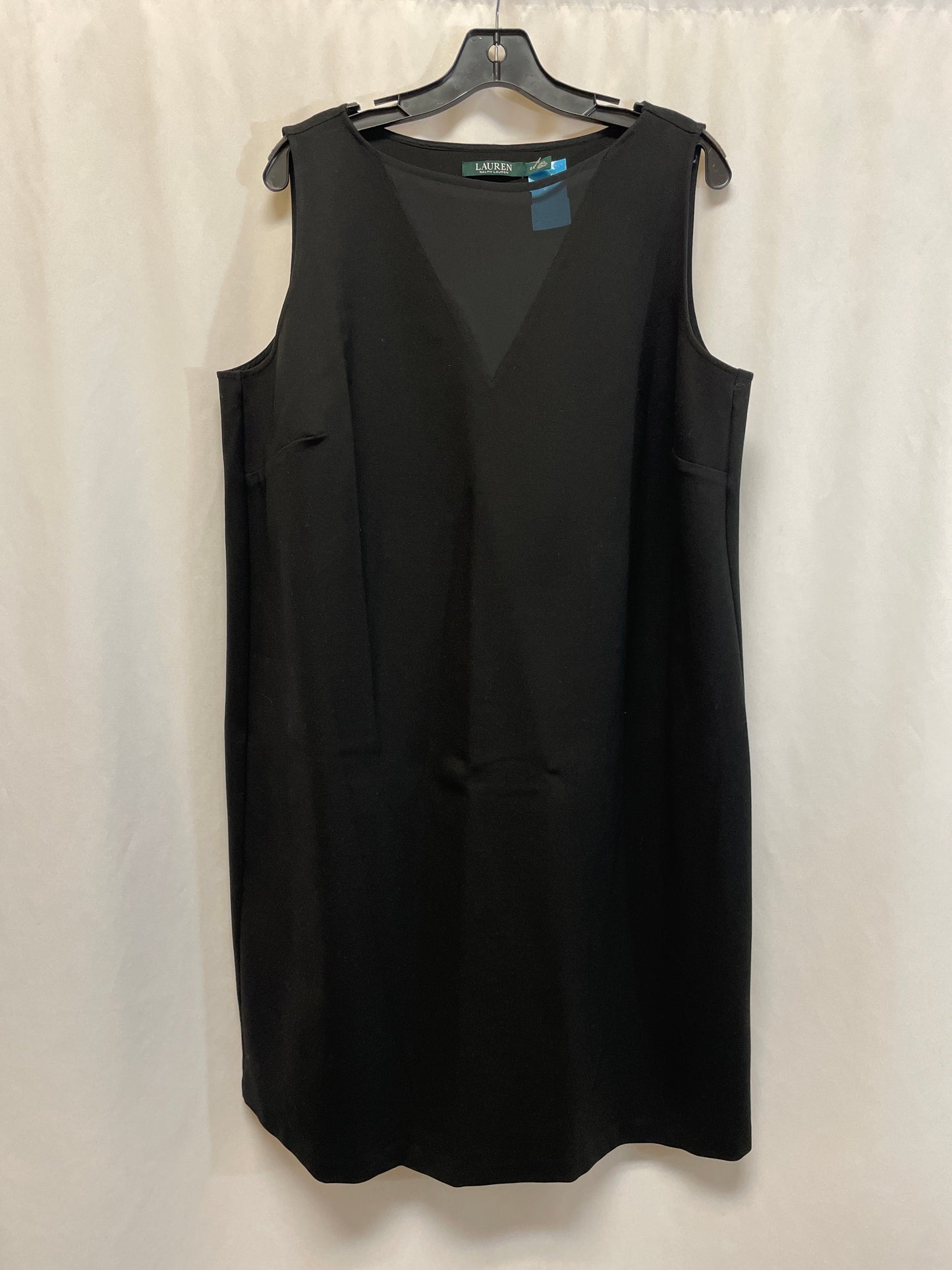 Dress Casual Midi By Ralph Lauren In Black, Size: 2x