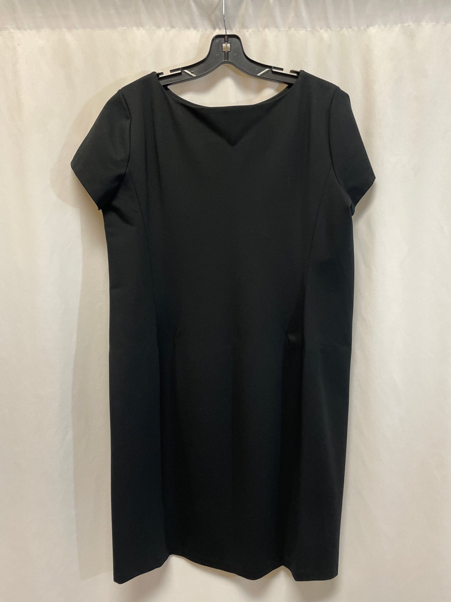 Dress Casual Midi By Ralph Lauren In Black, Size: Xl