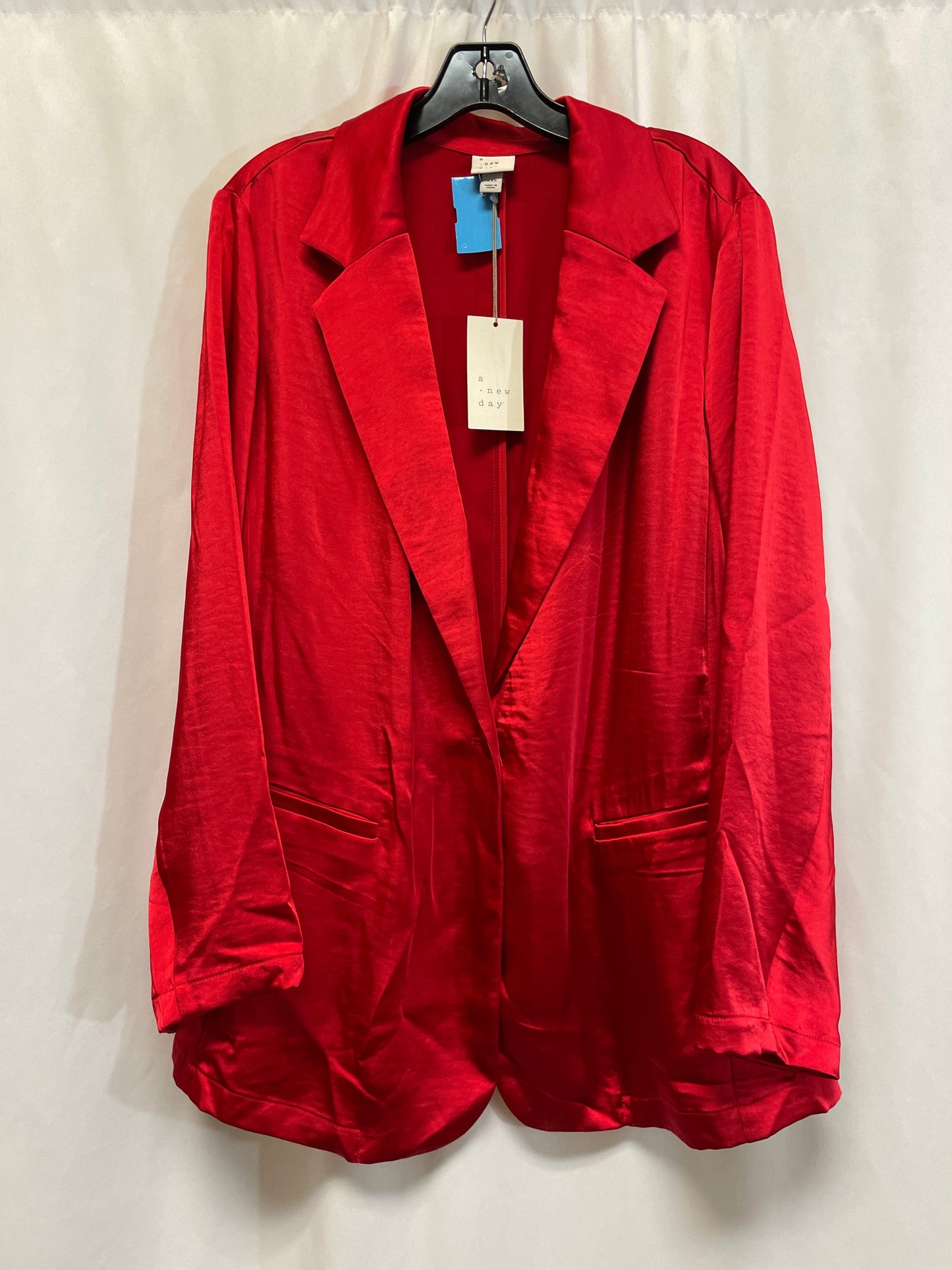 Blazer By A New Day In Red, Size: Xxl