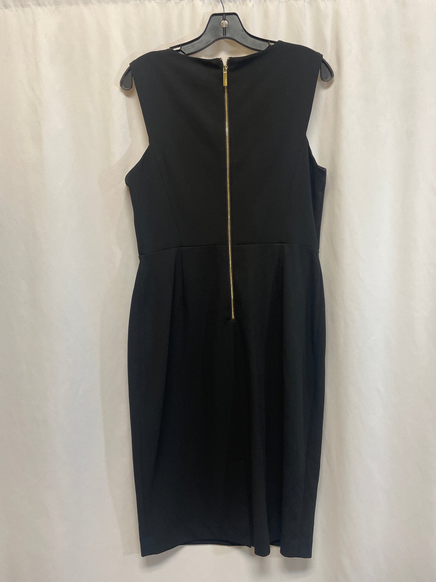 Dress Casual Midi By Calvin Klein In Black, Size: M