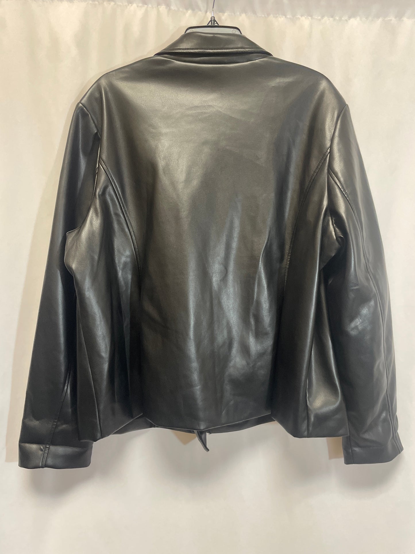 Jacket Moto By Time And Tru In Black, Size: 1x