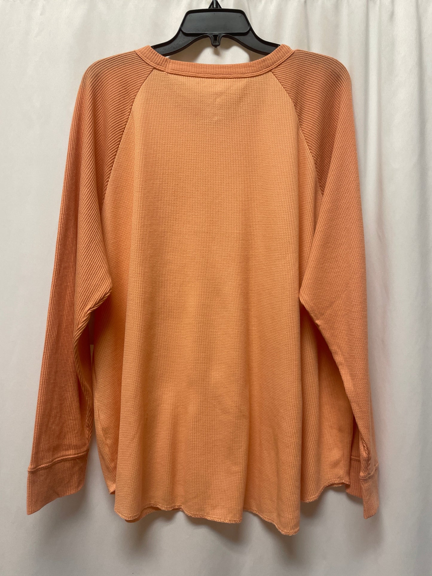 Top Long Sleeve By Sonoma In Peach, Size: 2x