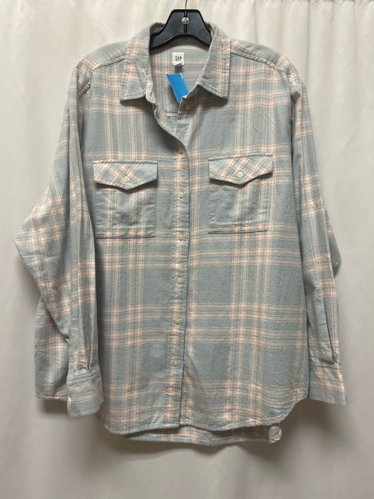 Top Long Sleeve By Gap In Blue, Size: M