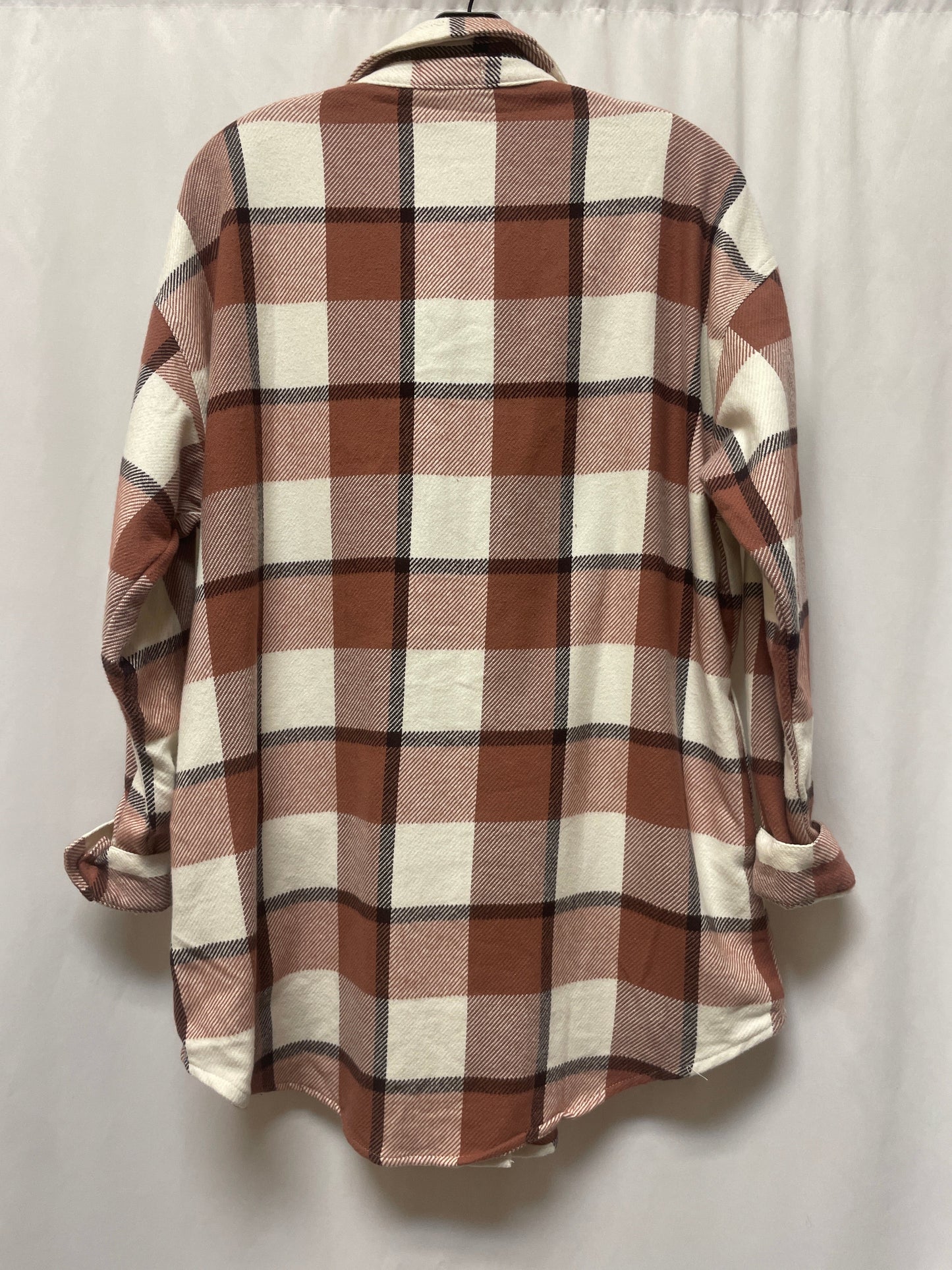 Top Long Sleeve By Maurices In Brown, Size: M