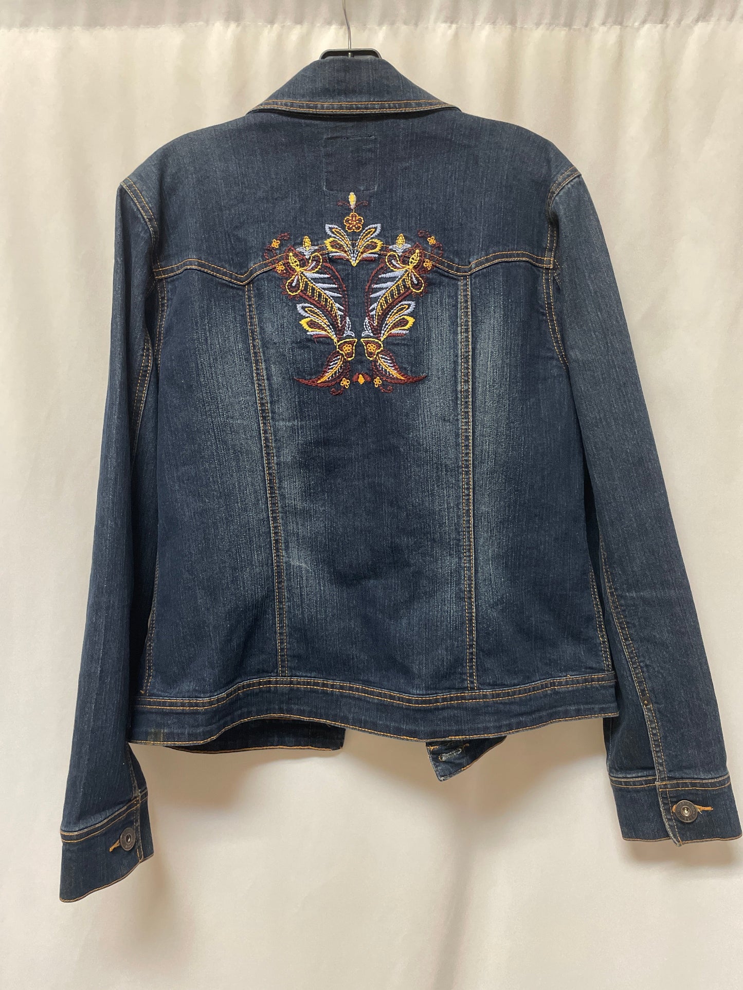 Jacket Denim By Gloria Vanderbilt In Blue, Size: M