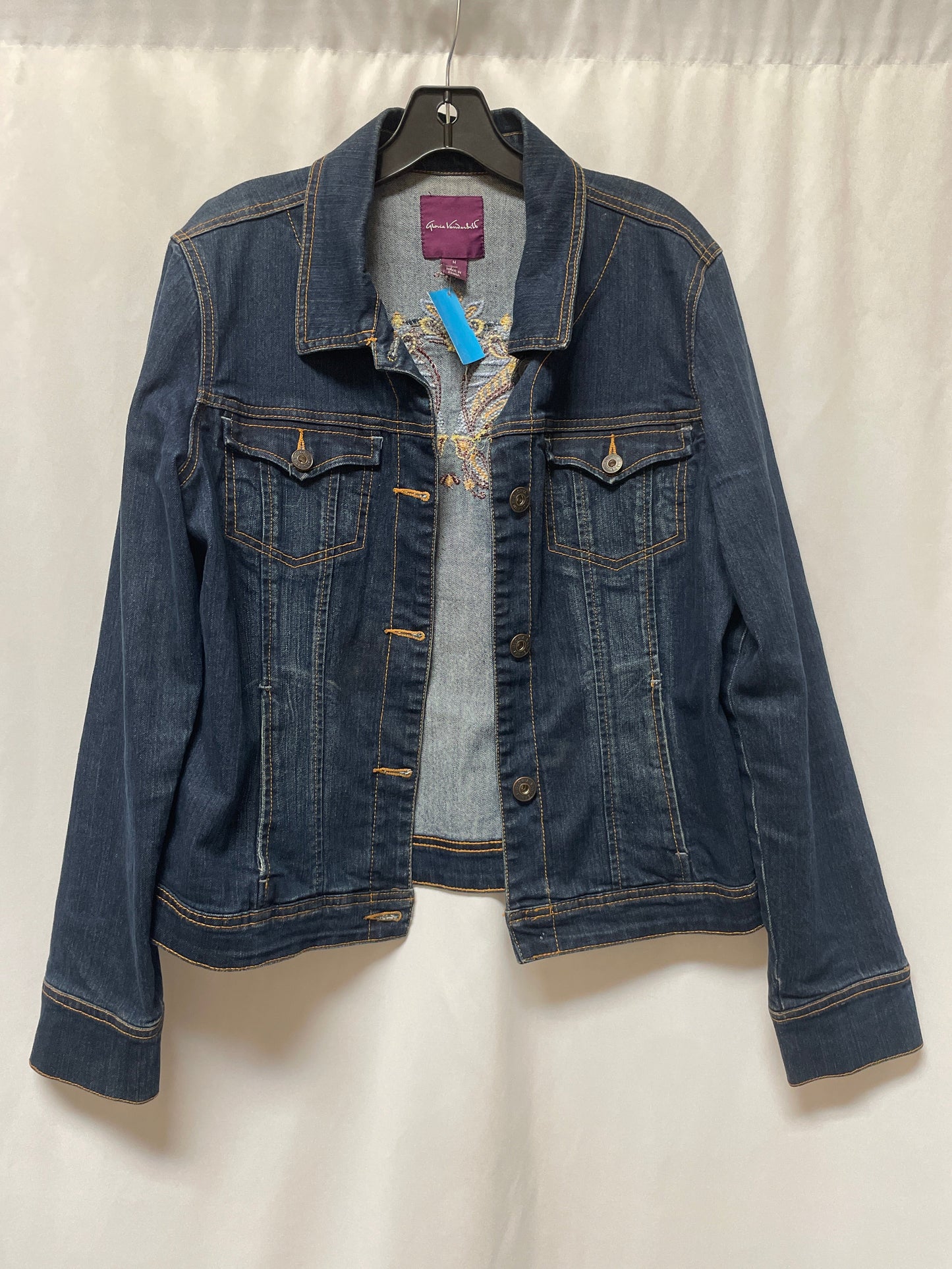 Jacket Denim By Gloria Vanderbilt In Blue, Size: M