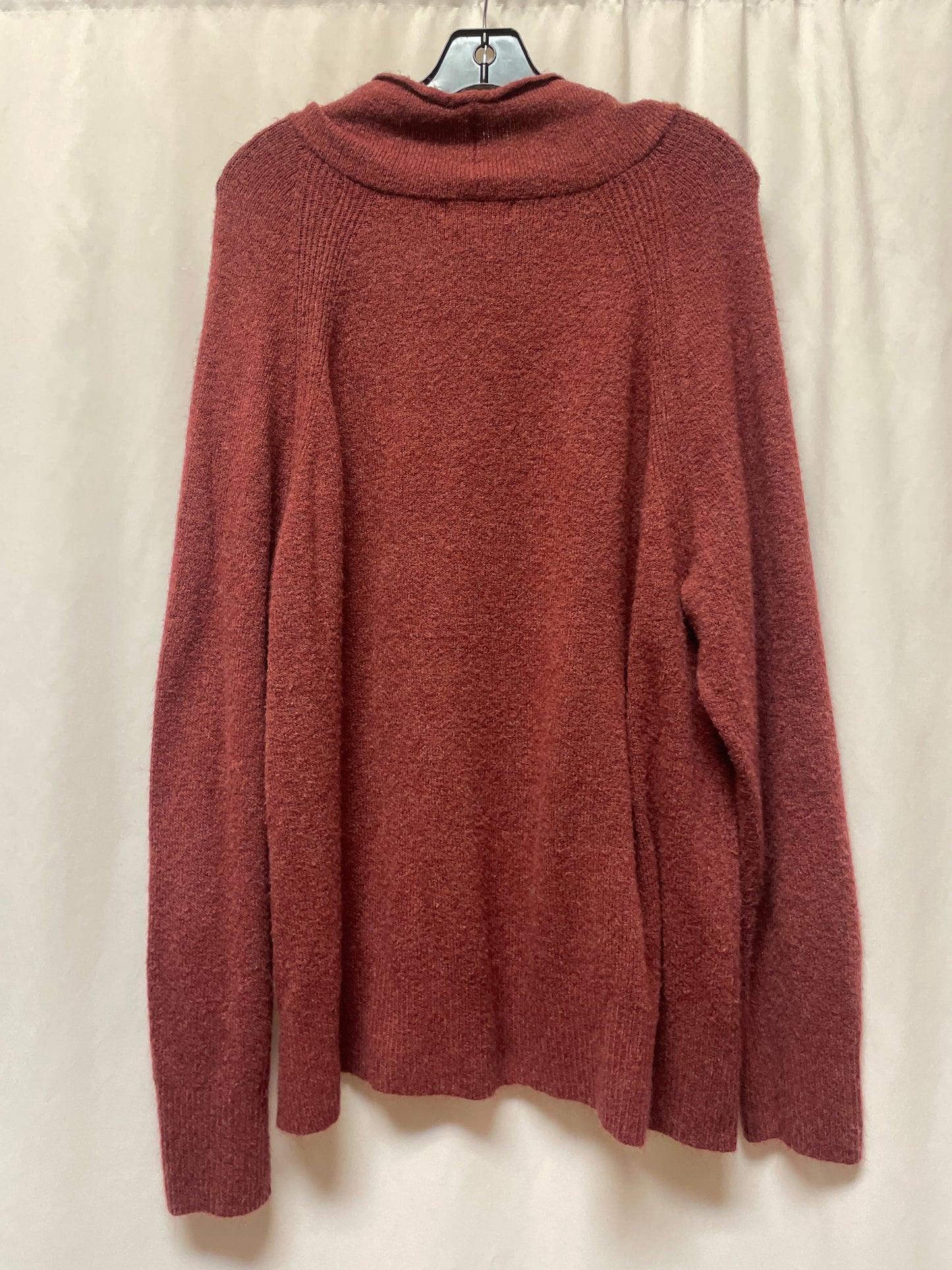 Sweater By Ava & Viv In Maroon, Size: 2x