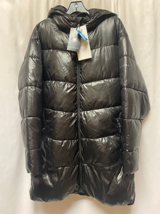 Coat Puffer & Quilted By Spyder In Black, Size: L