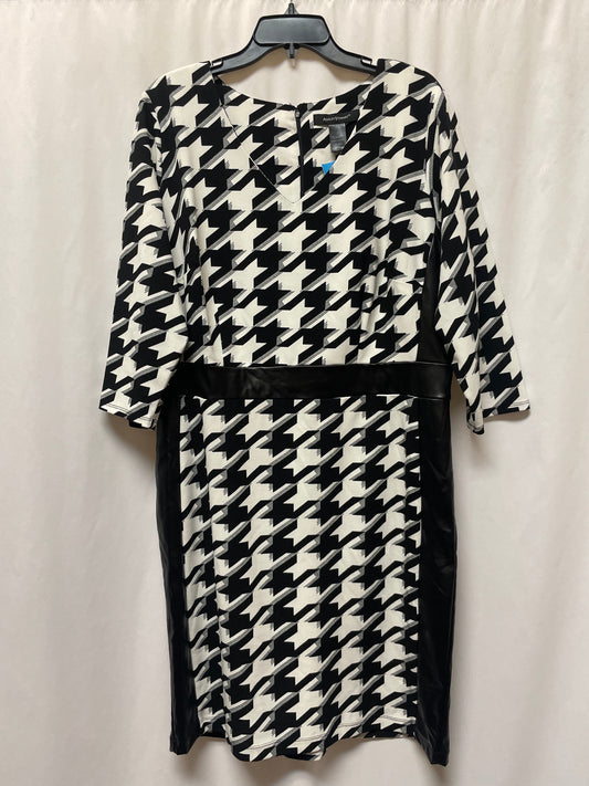 Dress Casual Maxi By Ashley Stewart In Black & White, Size: 1x