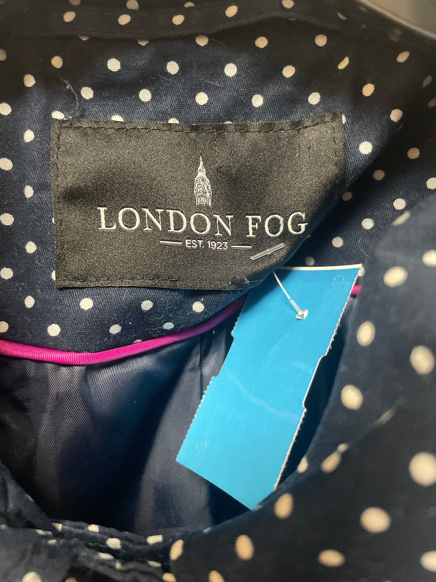 Coat Other By London Fog In Navy, Size: M