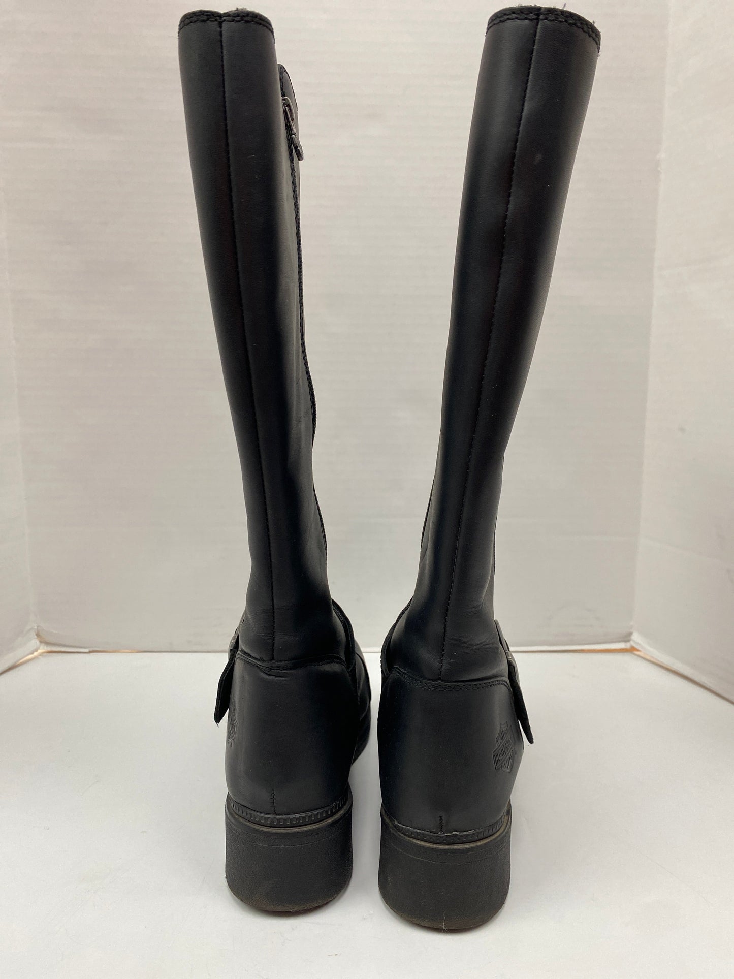 Boots Knee Flats By Harley Davidson In Black, Size: 8