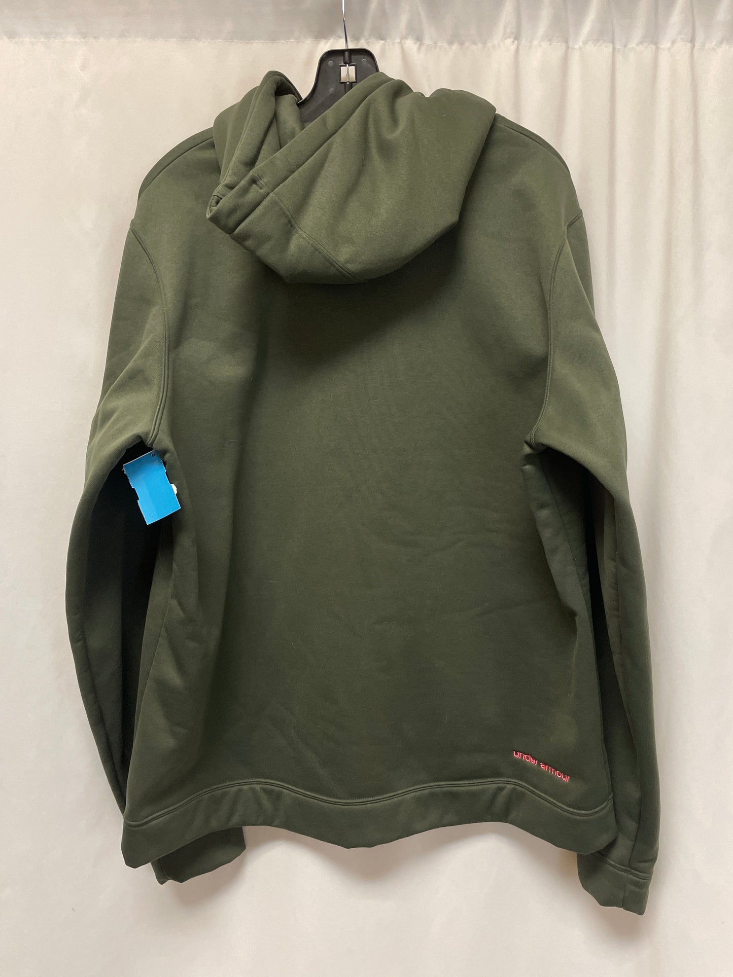 Sweatshirt Hoodie By Under Armour In Green, Size: 2x