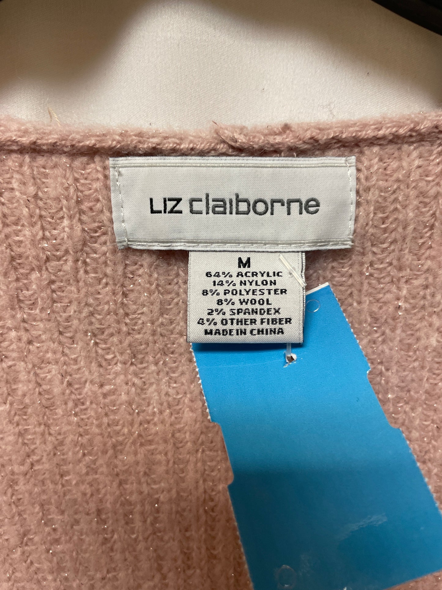 Sweater By Liz Claiborne In Pink, Size: M