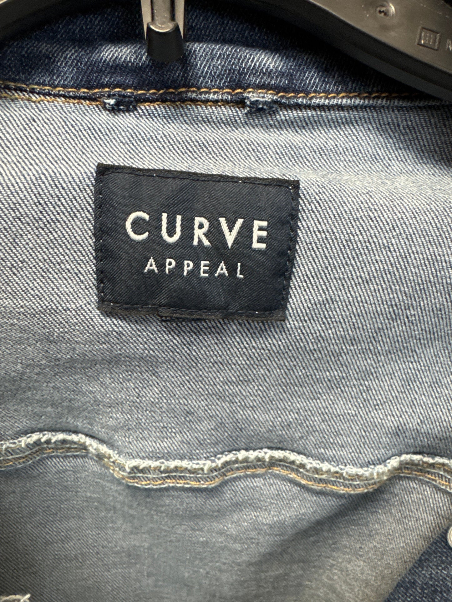 Jacket Denim By Curve Appeal In Blue, Size: M