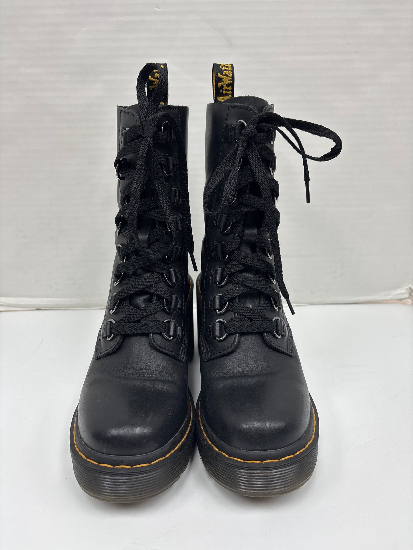 Boots Ankle Heels By Dr Martens In Black, Size: 7