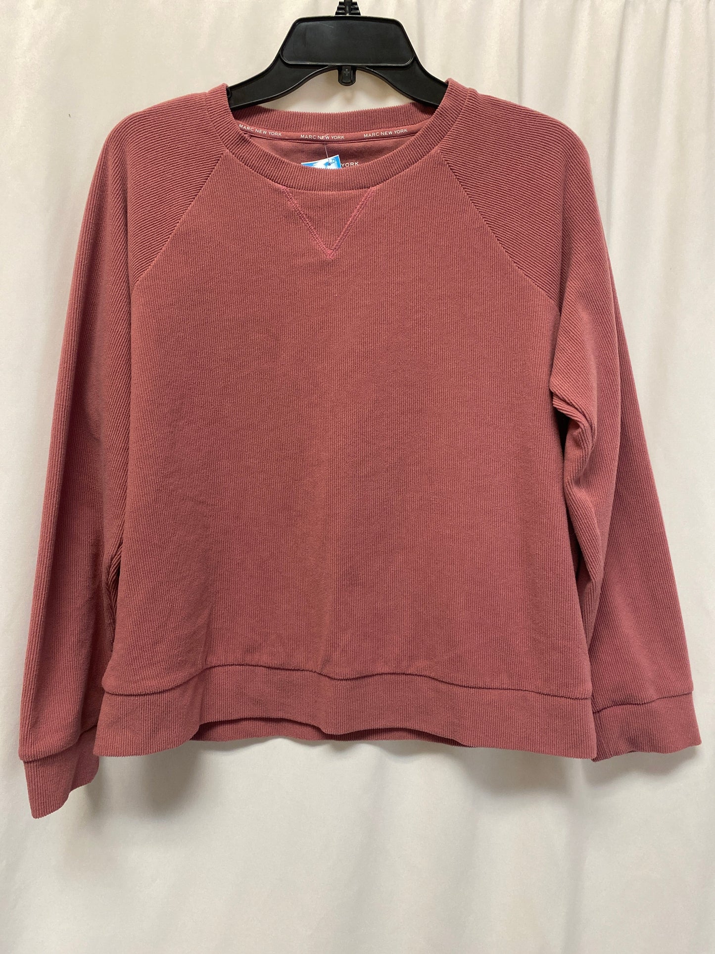 Sweatshirt Crewneck By Marc New York In Pink, Size: M