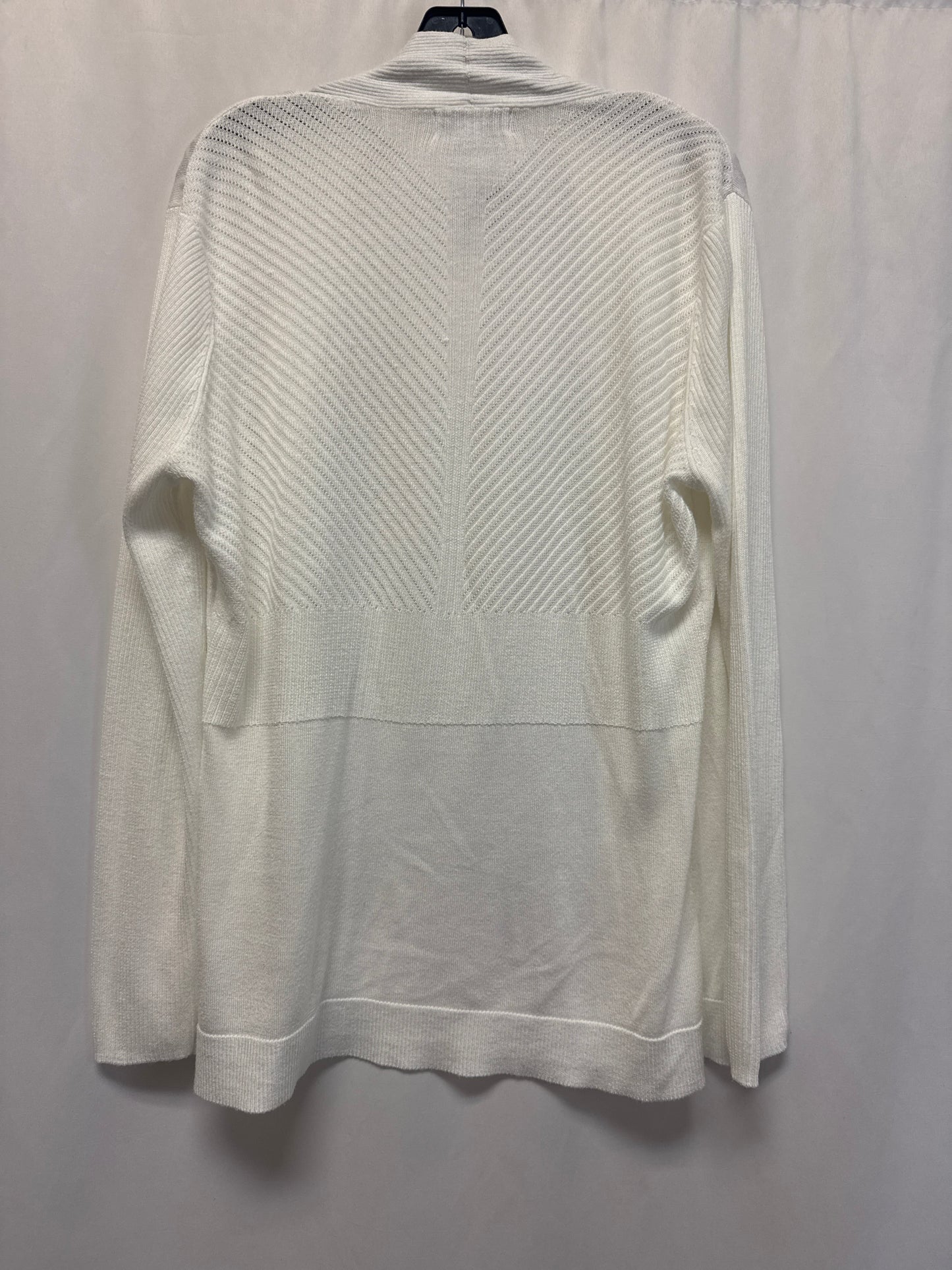 Cardigan By Liz Claiborne In White, Size: Xl