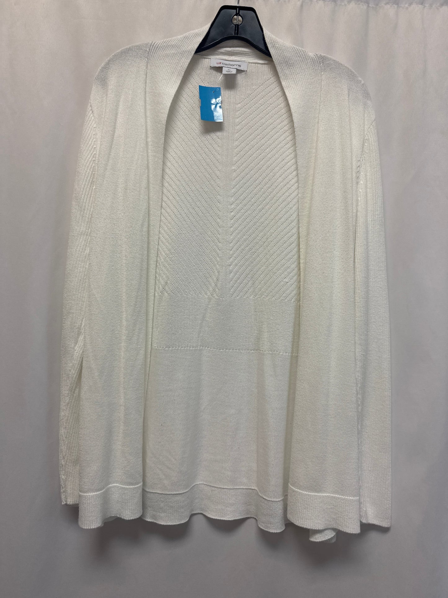 Cardigan By Liz Claiborne In White, Size: Xl