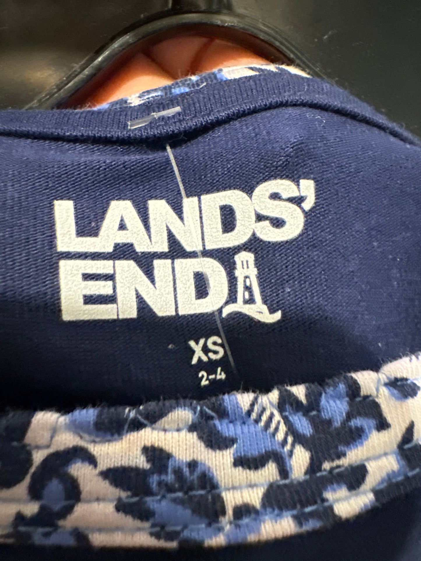 Top Long Sleeve By Lands End In Blue, Size: Xs