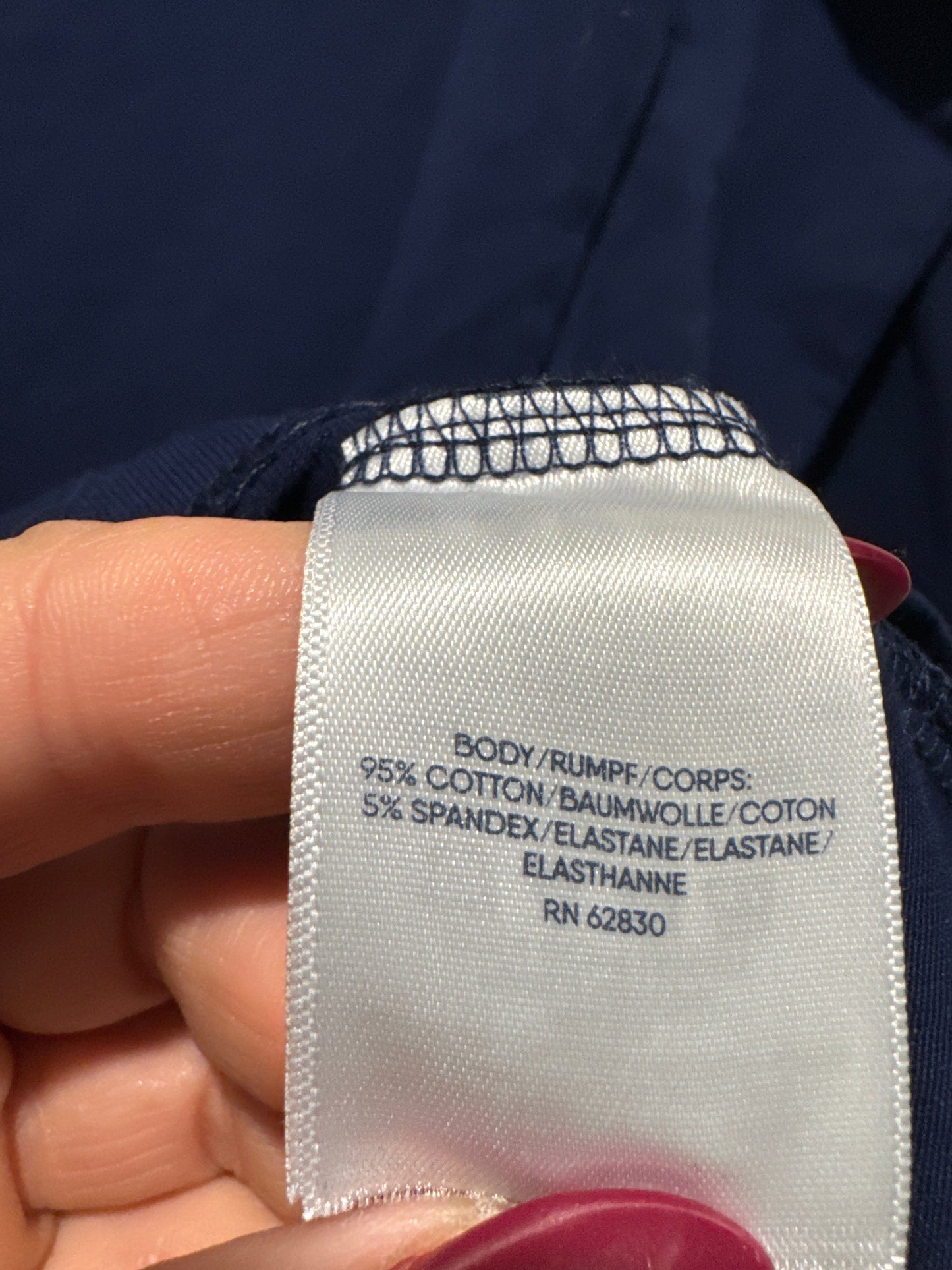 Top Long Sleeve By Lands End In Blue, Size: Xs