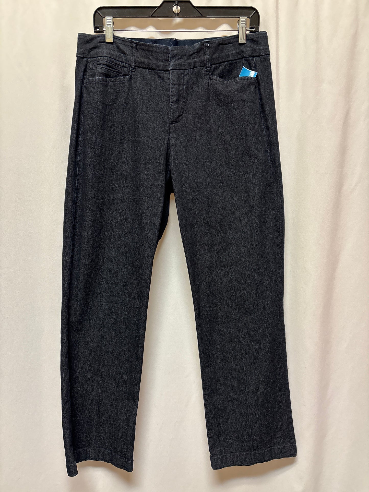 Jeans Straight By Jm Collections In Blue, Size: 12p