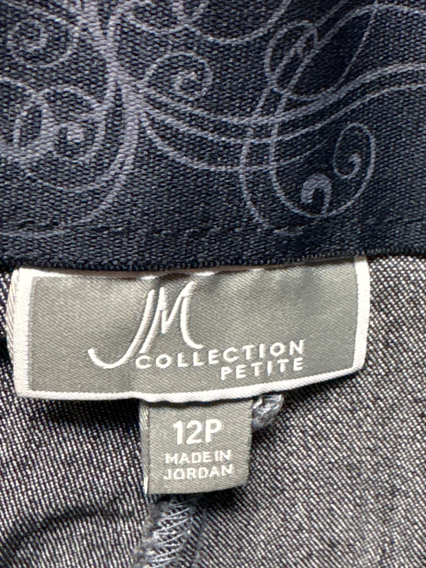 Jeans Straight By Jm Collections In Blue, Size: 12p