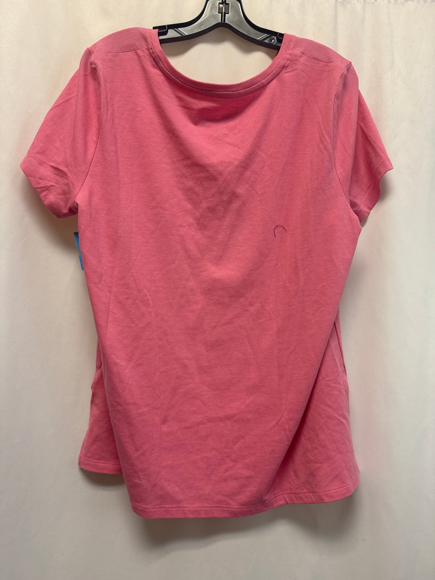 Top Short Sleeve By Charter Club In Pink, Size: L