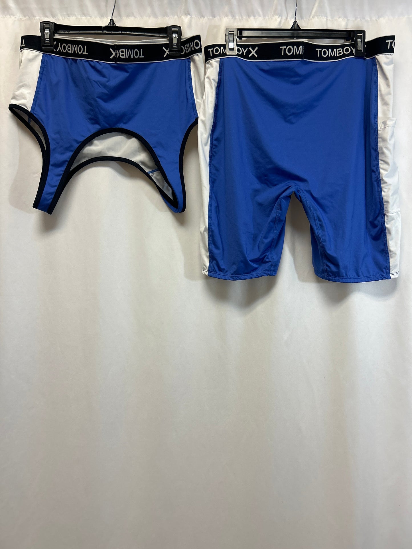 Athletic Shorts 2pc By Tomboy In Blue, Size: 3x